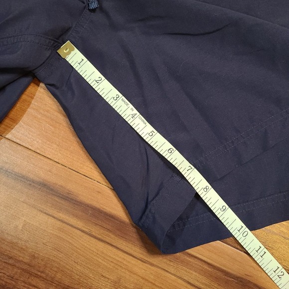 LL Bean Sports Shorts Medium Blue Swim Trunks Suit Logo Beach Basic Pockets Hike - Picture 14 of 14